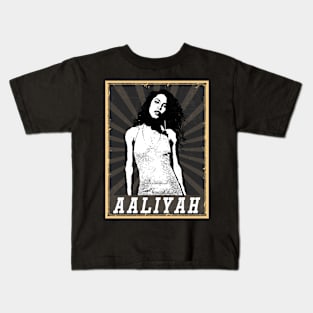 80s Style Aaliyah Kids T-Shirt